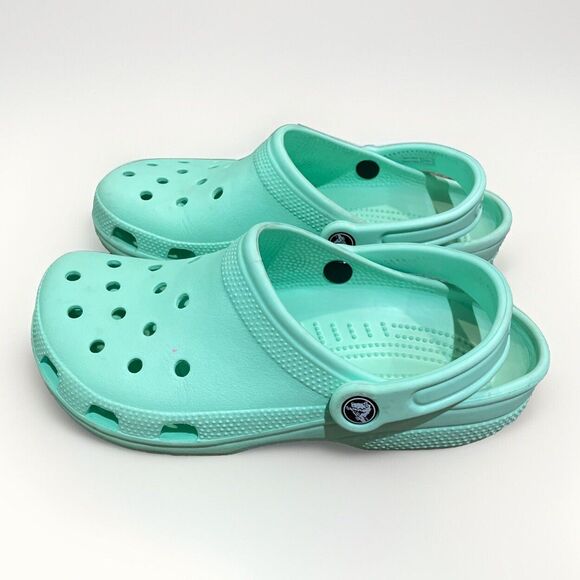 CROCS Green Waterproof Clog Sandals Shoes Unisex Size M7 W9 - Picture 3 of 12